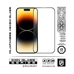 Захисне 3D скло для Apple iPhone 16 Pro, Icon 3D, загартоване, 9H, загартоване скло, повне проклеювання, протиударне, глянсове з олеофобним покриттям, на весь екран, сумісне з чохлами, проста установка, ArmorStandart (ARM78028) - мініатюра 2