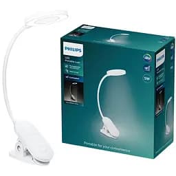 Світильник Philips настільний акумуляторний ForysClip DSK206 5 W 40 K W USB (929003315007)