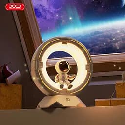 Портативна LED лампа-нічник Космонавт XO OZ12 1200 mAh 5Вт Сенсорне керування 3 режими Білий - мініатюра 7