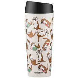 Термокружка Ardesto Coffee Time Yorkie нержавеющая сталь 450 мл бежевый (AR2645OT)