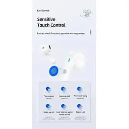 Навушники Bluetooth Usams TWS NX10 бездротові 35 / 320mAh 5h рожеві - мініатюра 5
