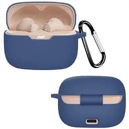 Чохол-накладка DK JBL Tune 230NC | Silicone Candy Friendly з карабіном (016034) (dark blue)