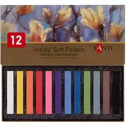 Пастель суха художня Santi 12 кольорів (353693)