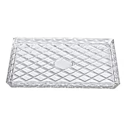 Блюдо для закусок Lirmartur скляне 24,5*20,5*2 см, diamond Yiwu HP-YH-39 - мініатюра 4