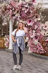 Жіноча сорочка для вагітних стилю oversize в клітинку для майбутніх мам Siena L - XL (46 - 48) Lullababe сірий - мініатюра 7