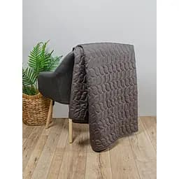 Покривало стьобане Home Line 160x210 см шоколадне (178206) - мініатюра 2