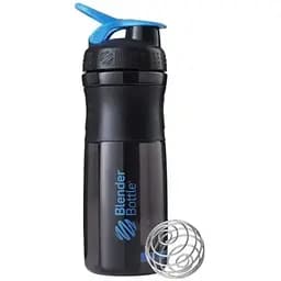 Шейкер спортивный BlenderBottle SportMixer Flip 28oz/820 мл Black/Cyan (SM 28oz Black/Cyan)