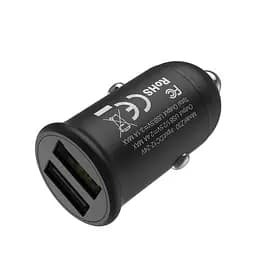 Автомобильное зарядное устройство Hoco Z30 Easy route dual port mini car charger 2USB 3.1A Черный
