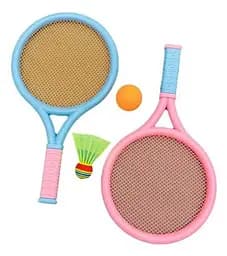 Набір дитячих ракеток MS4380, 2 шт. 35.5 см, волан, пластиковий м’ячик 5 см (В асортименті)