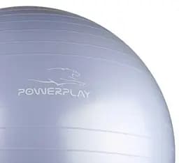 М'яч для фітнесу (фітбол) PowerPlay 4001 Ø75 cm Gymball Sky Blue + помпа (PP_4001_75_Sky_Blue) - мініатюра 3