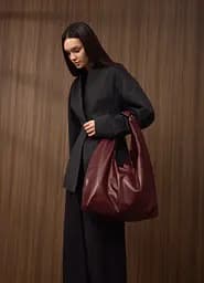 Женская сумка Sambag HOBO L бургунди 34 х 37 х 16 см (53300013)