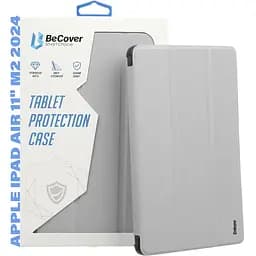 Чохол-книжка BeCover Soft Edge TPU з кріпленням Apple Pencil для Apple iPad Air 11" M2/M3 2024/2025 Gray (711705) - мініатюра 6