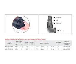 Дренажний насос KOER KDP-550 COMBI (KP2972) - мініатюра 4
