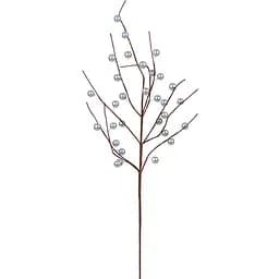 Гілочка декоративна Yes! Fun з блакитними намистинами 68 см біла (973948)