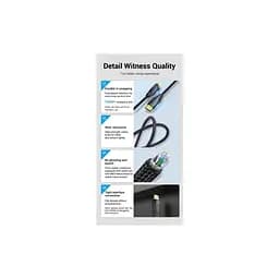 Кабель мультимедійний DisplayPort M to DisplayPort M 3.0m black Vention (HCCBI) - мініатюра 5