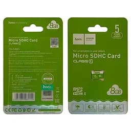 Карта пам'яті Hoco TF 8GB SDHC Class10 USB2.0 High-Speed ​​зелений - мініатюра 3