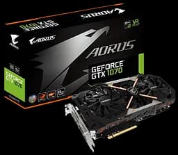 Видеокарта GeForce GTX 1070 8GB Gigabyte Aorus (GV-N1070AORUS-8GD) Б/У