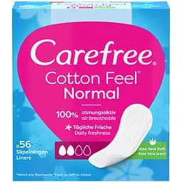 Ежедневная прокладка Carefree Cotton Feel Normal Aloe 56 шт.