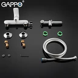 G2048-8 Змішувач для душу гігієнічний з лійкою Gappo Noar 1/8, Білий - мініатюра 8