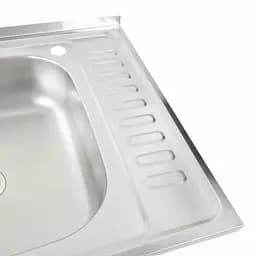 Кухонная мойка из нержавеющей стали Platinum сатин 6050 L (0,5/160 мм), Satin