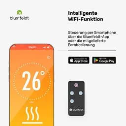 Інфрачервоний обігрівач Blumfeldt Gold Bar Slim (10046347) - мініатюра 4