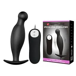 Анальная пробка с вибрацией Pretty Love Vibrating Butt Plug Black Baile BI-040036 23799