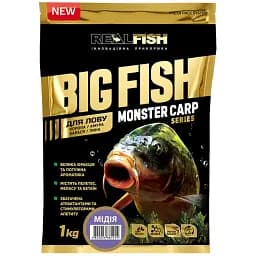 Прикормка Real Fish Big Fish Monster Carp Мідія 1kg