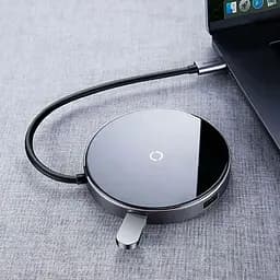 Бездротовий зарядний пристрій Baseus Circular Xiaomirror Wireless Charger Hub Type-C to USB3.0+USB2.0 Type-C WXJMY-0G - мініатюра 6