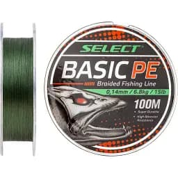 Шнур Select Basic PE Green 150 м 0.22 мм 30 lb/13.6 кг