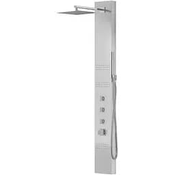 Душова панель Corsan Neo inox з термостатом S060TSL, Нержавіюча сталь