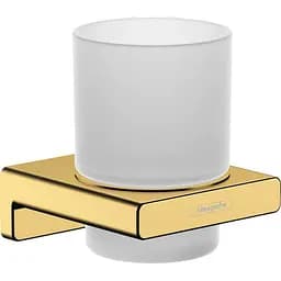 Склянка підвісна Hansgrohe AddStoris Polished Gold Optic/скло 41749990 золотий