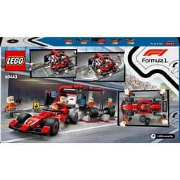 Конструктор LEGO City Піт-стоп і піт-екіпаж F1 з болідом Ferrari 322 деталі (60443) - мініатюра 2