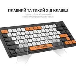 Клавіатура OfficePro SK955B Wireless/Bluetooth Black (SK955B) - мініатюра 6