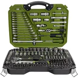 Универсальный набор инструментов Alloid 1/4, 3/8, 1/2, 218 предметов (НГ-4218П)