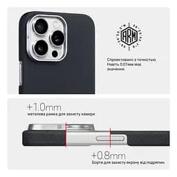Чехол ArmorStandart BlackIcon Aramid Plain MagCase для Apple iPhone 16 Pro Max Black (ARM90170) - мініатюра 6