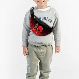 Сумка-бананка детская Каратэ 32х15см,через плечо для мальчика (00290)