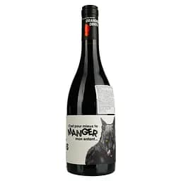 Вино Mais Que Vous Avez De Grandes Dents Merlot Syrah Rouge IGP Pays D'Oc, червоне, сухе, 0,75 л - мініатюра 2