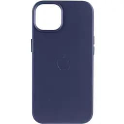 Шкіряний чохол Epik Leather Case AA Plus with MagSafe для Apple iPhone 12 Pro/12, 6.1 Violet
