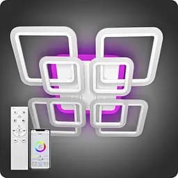 Люстра світлодіодна 517 Light 3color з пультом 192Вт Білий (02108)