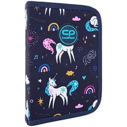 Пенал на молнии CoolPack Clipper Mrs Unicorn с органайзером для ручек 20x14x3 см (F076935)