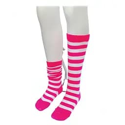 Гольфи дитячі розмір 18 полосаті біло-рожеві