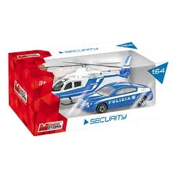Ігровий набір вертоліт + автомодель Mondo Безпека, 1:64 (54051)