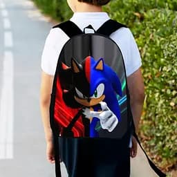Рюкзак детский Супер Соник "Super Sonic" 34х27см, городской ранец для мальчика с принтом (00394)