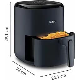 Мультипіч Tefal EasyFry Compact 1300 Вт темно-синя (EY145B10) - мініатюра 3