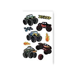 Набор временных татуировок Машины монстры Tattooshka L-64 разноцветные
