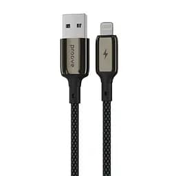 Кабель Proove Dense Metal USB to Lightning 2.4A (1m) black (CCDM20001101)