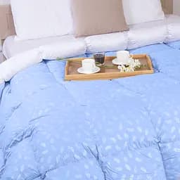 Ковдра пухова MirSon Karmen №1846 Bio-Blue, 90% пух, king size, 240x220, блакитна (2200003014136) - мініатюра 9