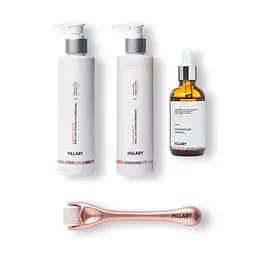 Набір проти випадіння волосся + Мезороллер для шкіри голови Hillary