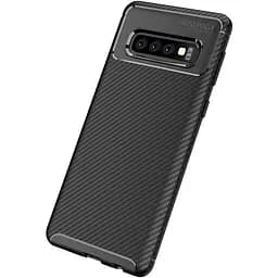 Чехол-накладка Toto TPU Carbon Fiber 1.5 mm Case Samsung Galaxy S10+ Black