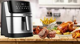 Багатофункціональна піч DMS HF-6E XXL з духовкою 1800 Вт системою Air Fryer функція гаряче повітря - мініатюра 5